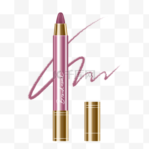 化妆品唇线笔模型粉色图片