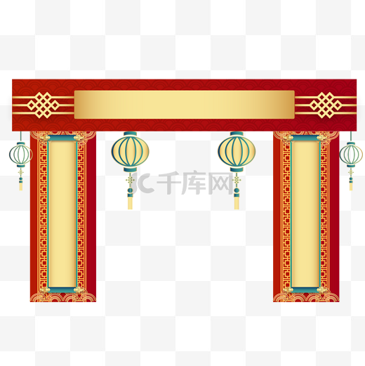 新年春节门头装饰图片