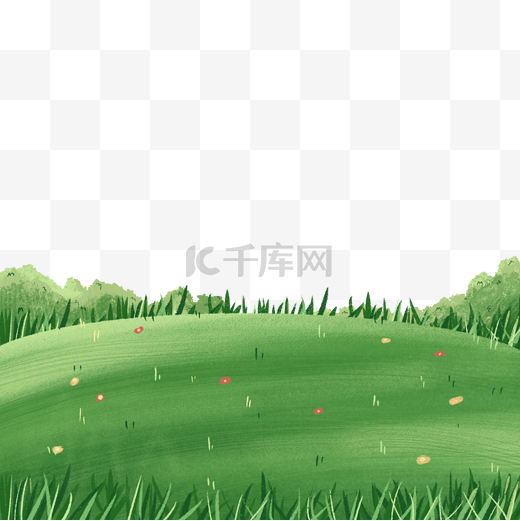 草地草坪小草绿色环保底部边框绿地草原图片