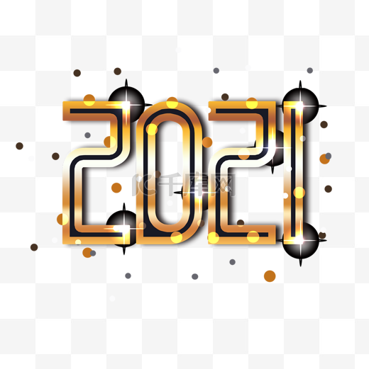 光效2021字体设计元素图片