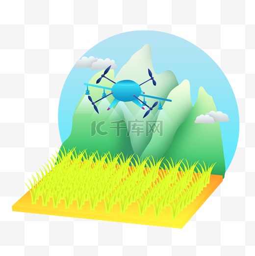 智能农业无人机新时代高科技播种喷洒农药图片