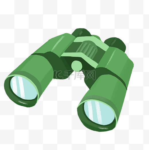绿色旅行望远镜图片