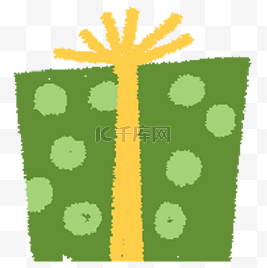 绿色的卡通精致礼盒图片