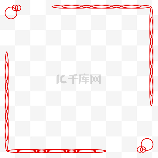 中国风红色边框纹理标题框图片