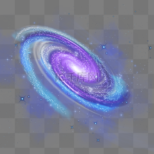 梦幻的紫色螺旋颗粒感星云图片
