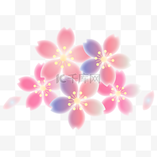 清明清明节春天暖色樱花装饰图片