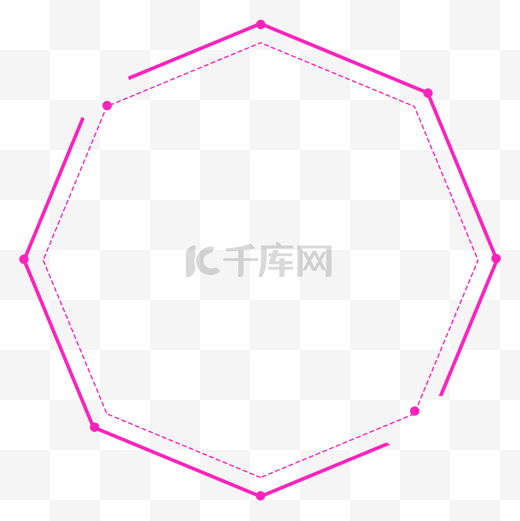 淘宝京东不规则几何形状线条海报素材边框图片