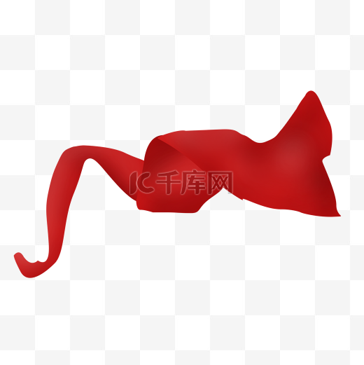 红色漂浮丝带开业图片