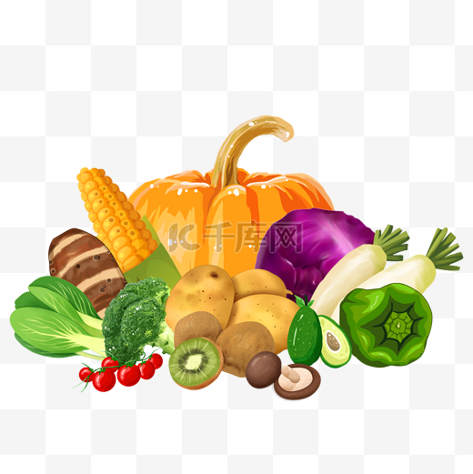 水果蔬菜创意组合图片