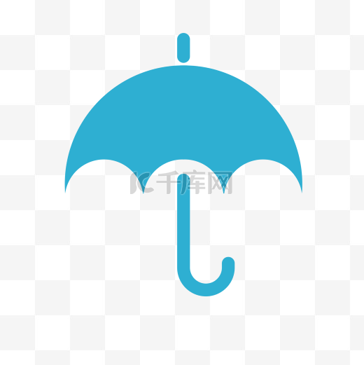 卡通雨伞图标图片