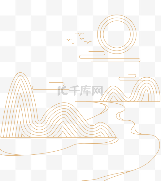 中秋节边框装饰图片