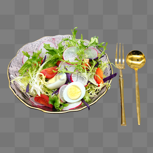 一盘蔬菜沙拉图片
