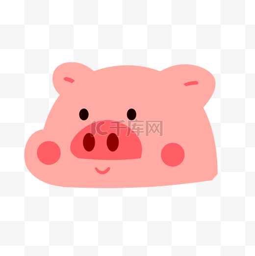 可爱小猪猪头图片