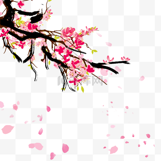 仙气缥缈的桃花林图片