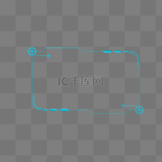 科技风二维码边框图片