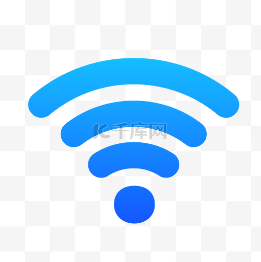 蓝色wifi图标图片