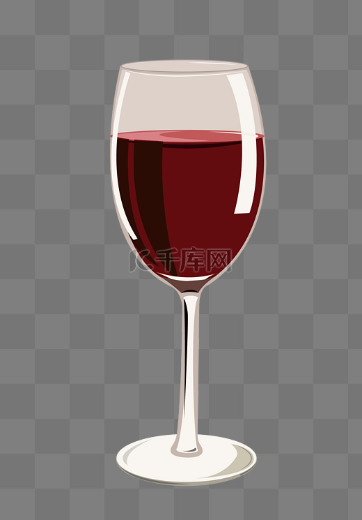 一杯葡萄红酒图片