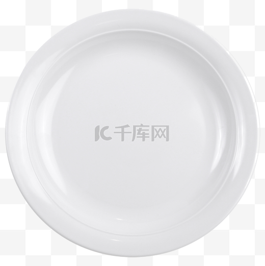 圆形白色瓷盘子图片