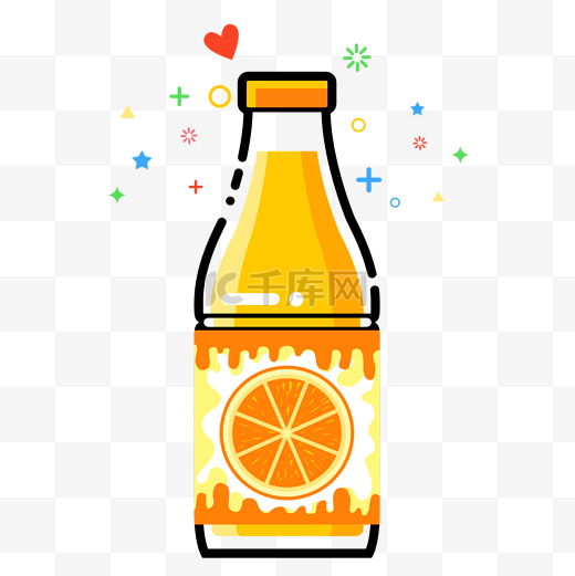 塑料瓶装橙汁图片
