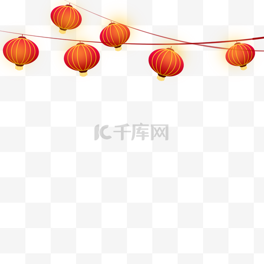 春节红色灯笼新年新春装饰吊坠图片