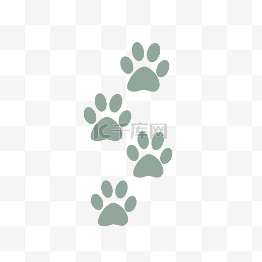 小狗熊的灰色脚印图片