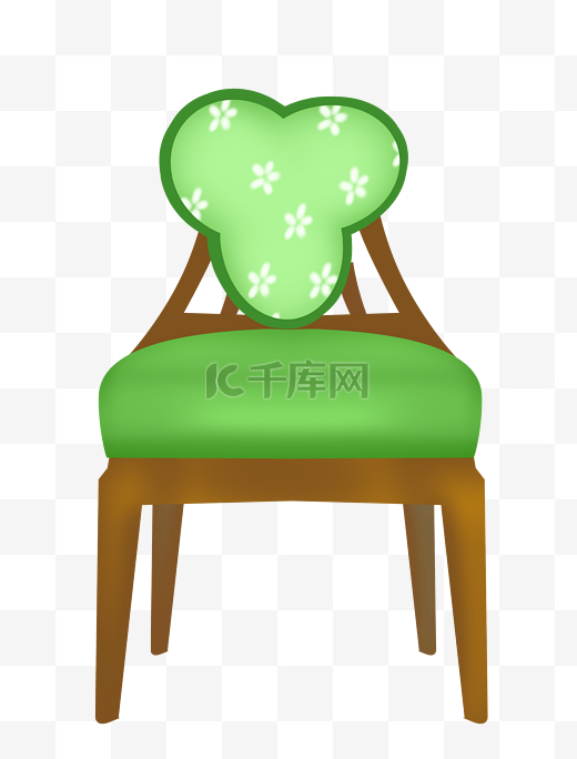 漂亮的绿色椅子插图图片