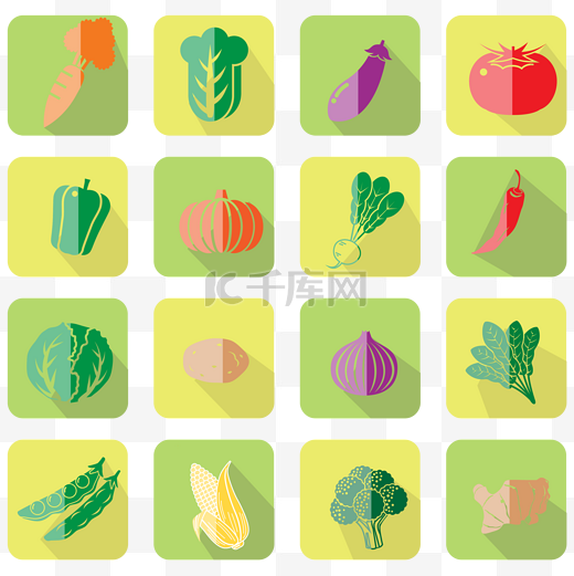 生鲜蔬菜图标图片