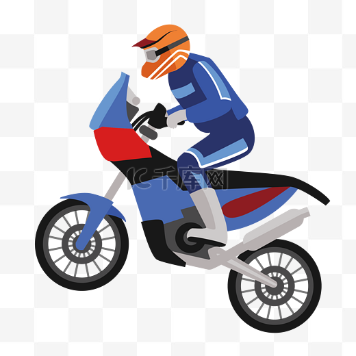 骑摩托车比赛的赛车手图片