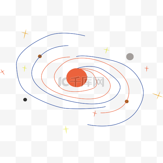 简约线条组成的星河图案图片