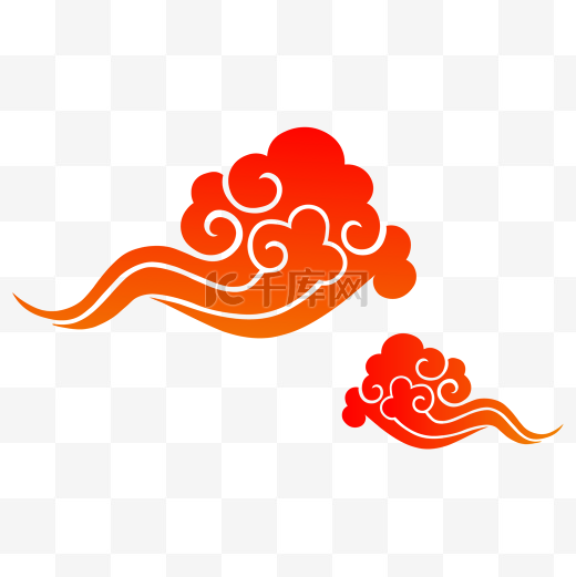 中国风云纹图片
