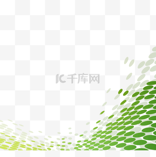 抽象绿色几何曲线元素图片
