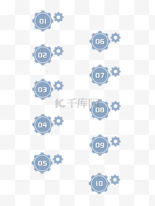 五一劳动节齿轮数字标签图片