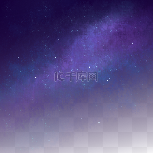 紫色银河七夕浪漫夜景图片