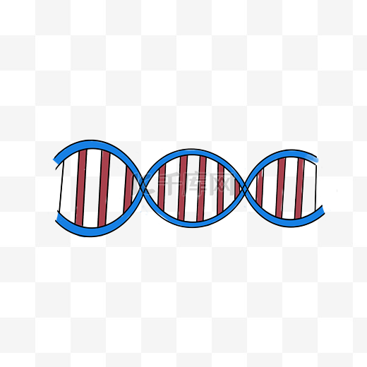 化学方程式DNA插画图片