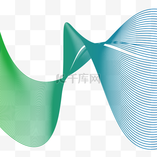 波浪线条曲线抽象图片