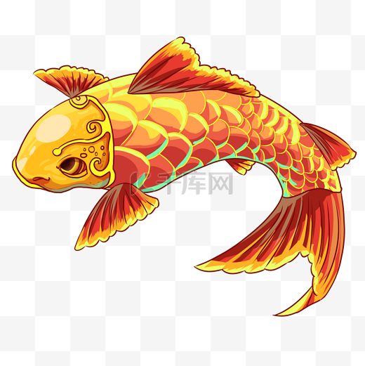 金色鲤鱼锦鲤吉祥物图片