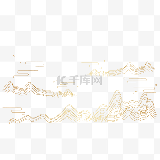 古风金线山水底纹图片