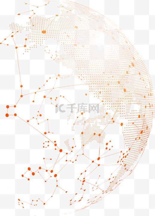 地球网络背景png图片