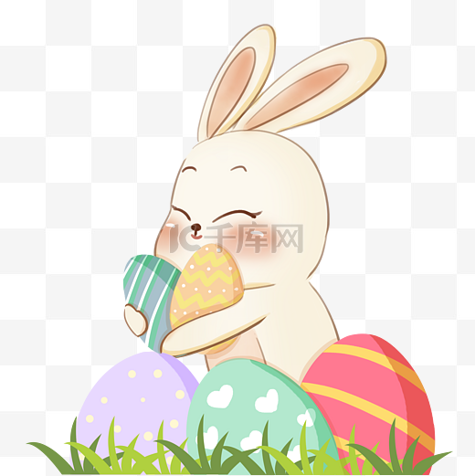复活节节日兔子彩蛋图片