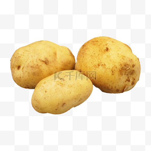 黄色土豆食材图片