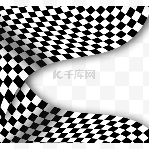 赛车格子旗边框元素图片
