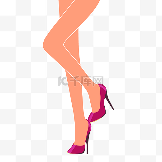 瘦身成功的女性腿部图片