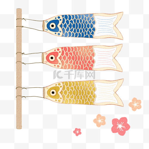 日本鱼旗图片