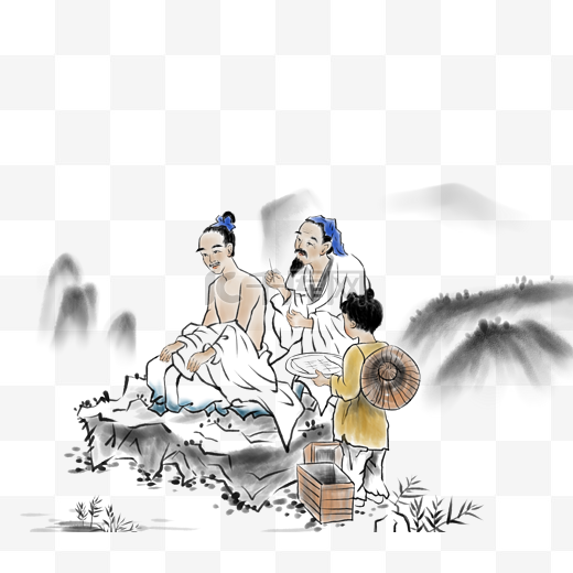 中医古代针灸图图片