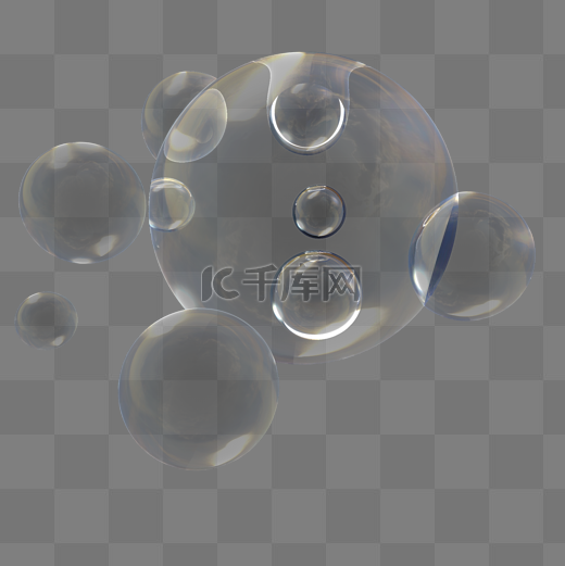 圆形透明气泡png图片