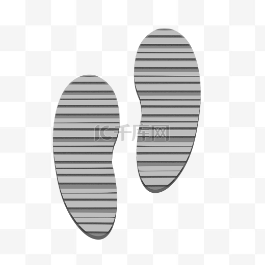 灰色鞋底脚印图片