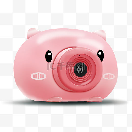 网红粉色小猪泡泡机图片