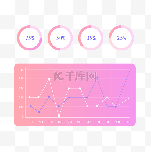 扁平风数据图图片