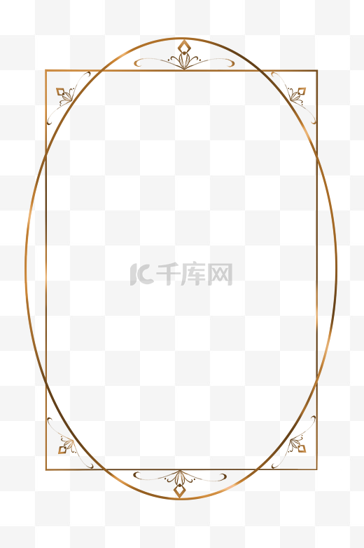 金色欧式边框图片