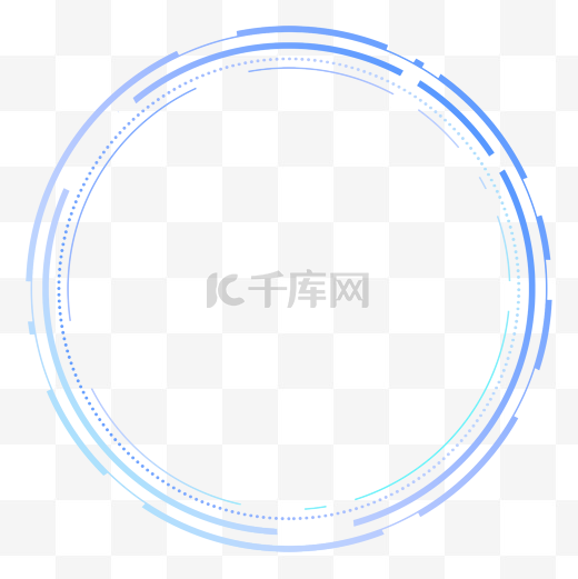 科技感蓝色通用圆圈图片